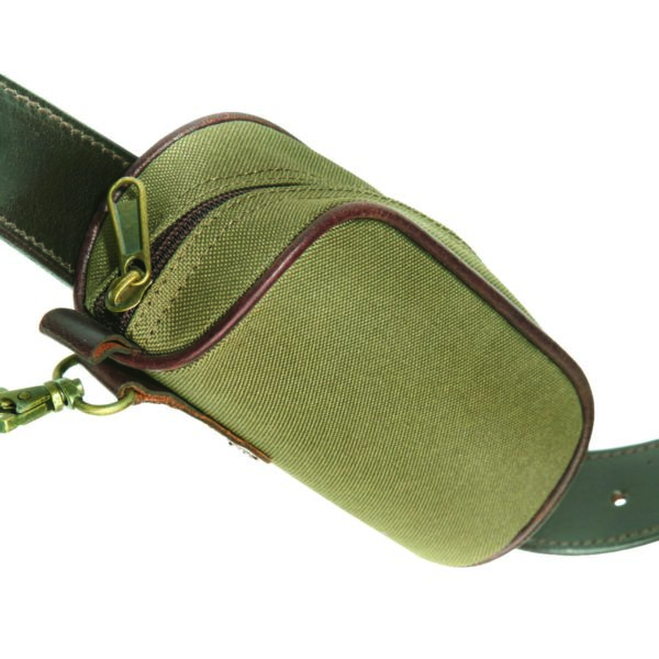 Slip-on Canvas and Leather Utility Pouch