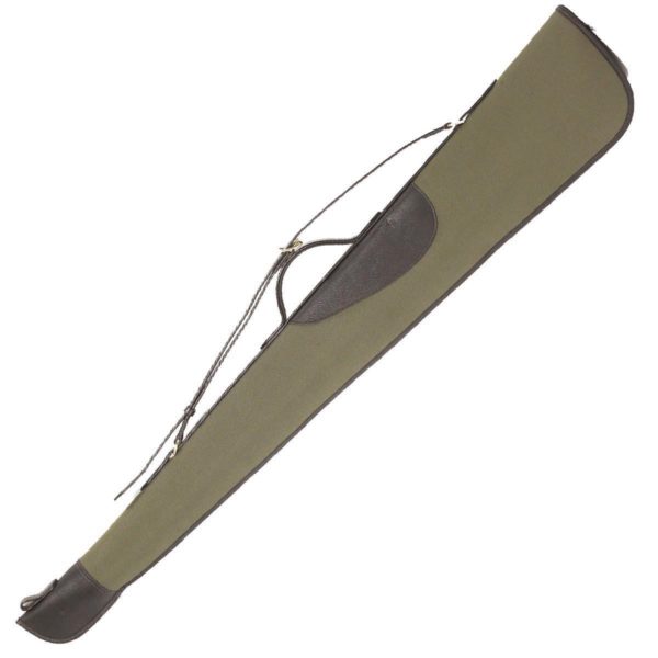 Canvas and Leather Shotgun Slip with Zip